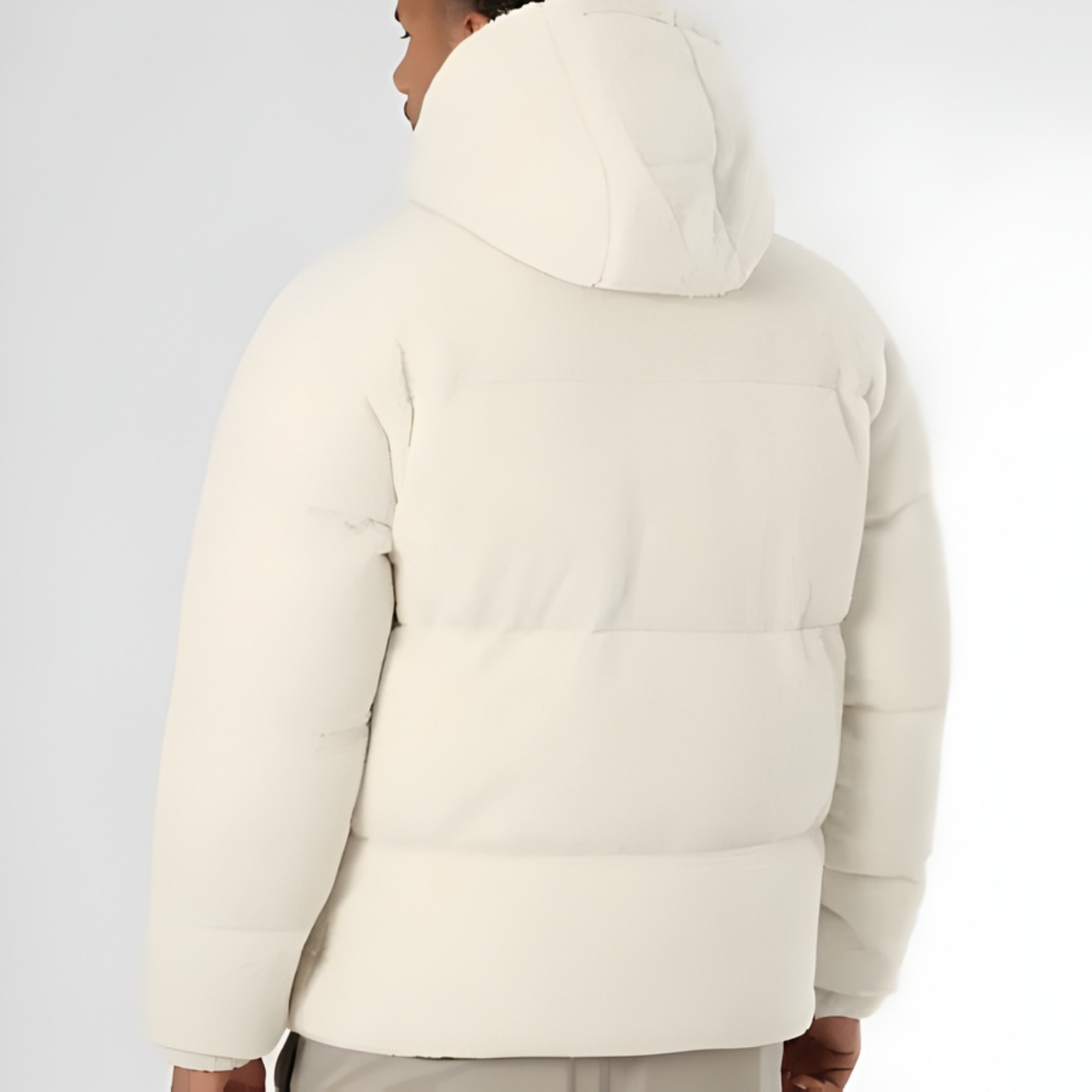 Kareem - Doudoune Sherpa Hooded Jacket Light Beige