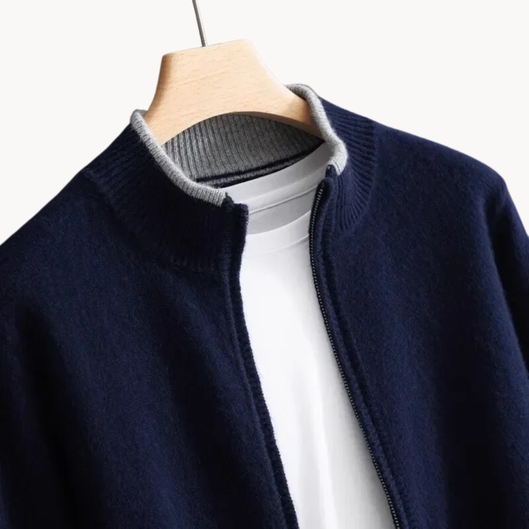 Merino Wool Zip Front - Sweater