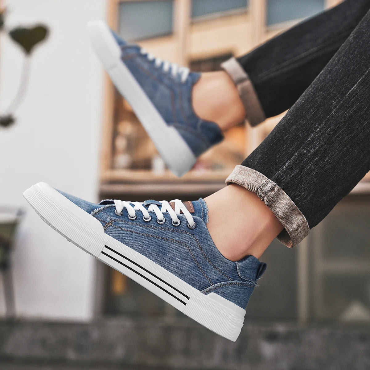 Denim Low-Top - Sneakers