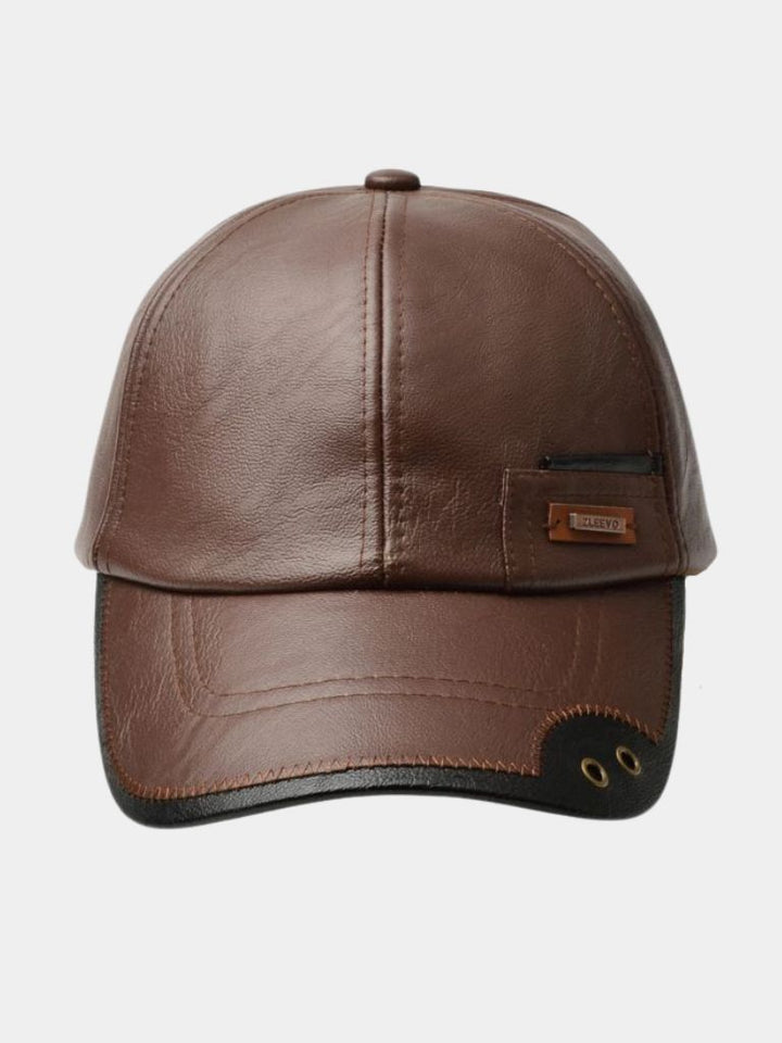 Rustic Laro Leather Cap  - Casa  Laro CASA LARO