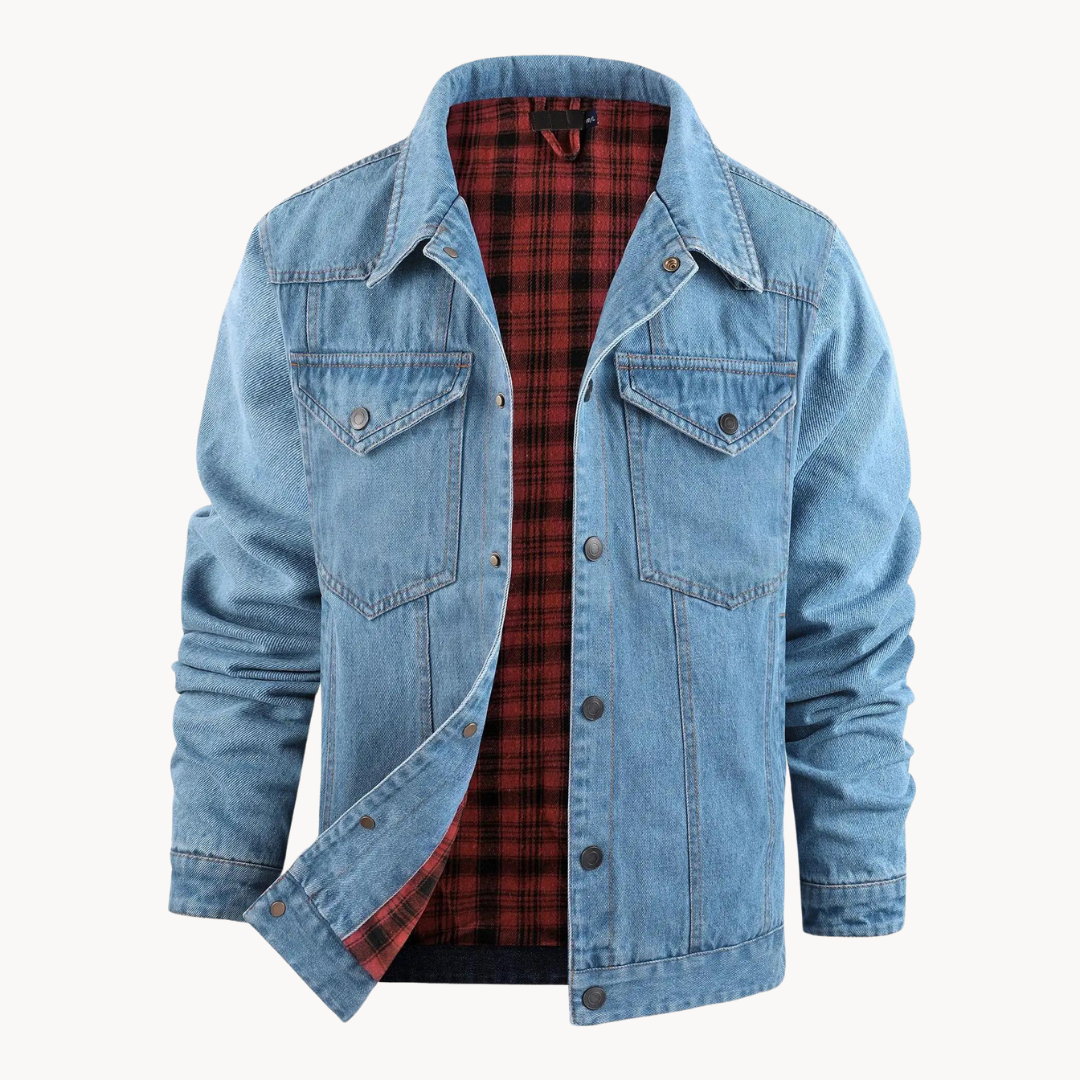 Flannel Lined Button-Front - Shirt Jacket