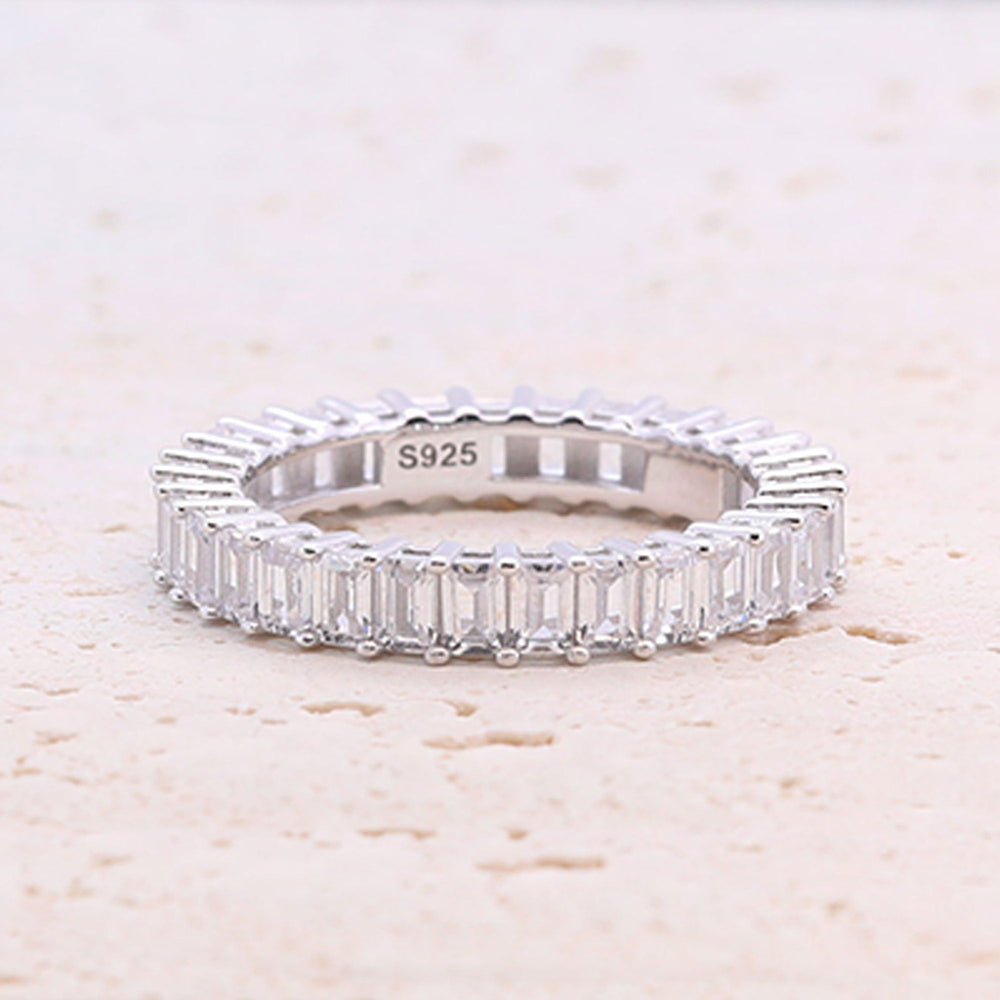 4.0ct Pear Cut Blue Gemstone Engagement ring with Eternity Band shine of diamond