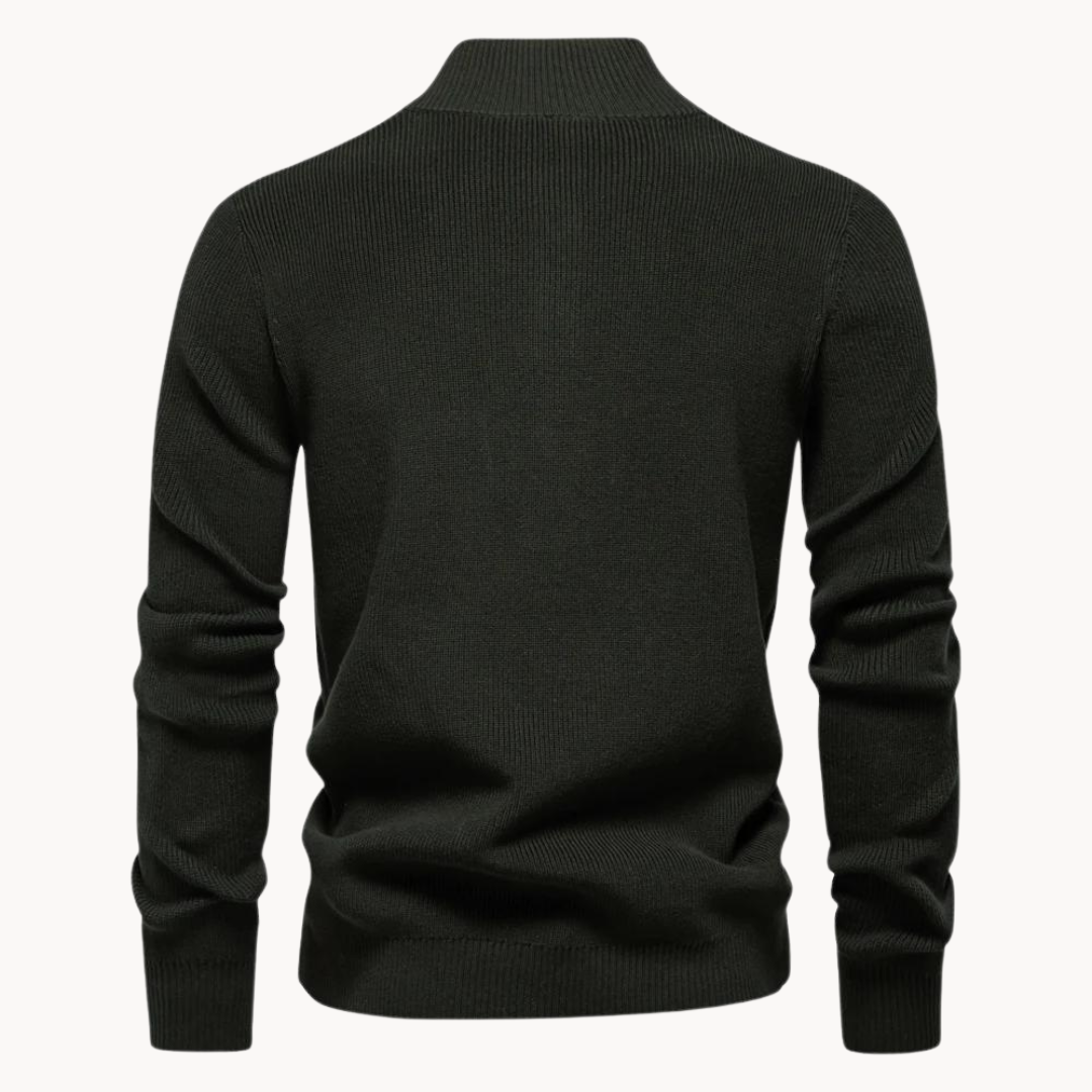 Button Mock Neck - Sweater