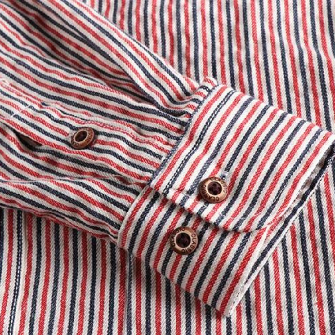 Pencil Stripe Button-Down - Shirt