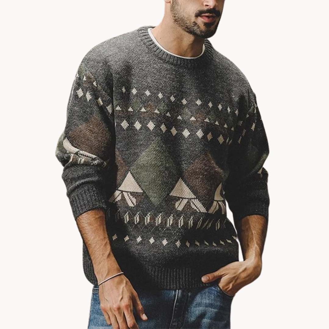 Vintage Ribbed Knit - Sweater