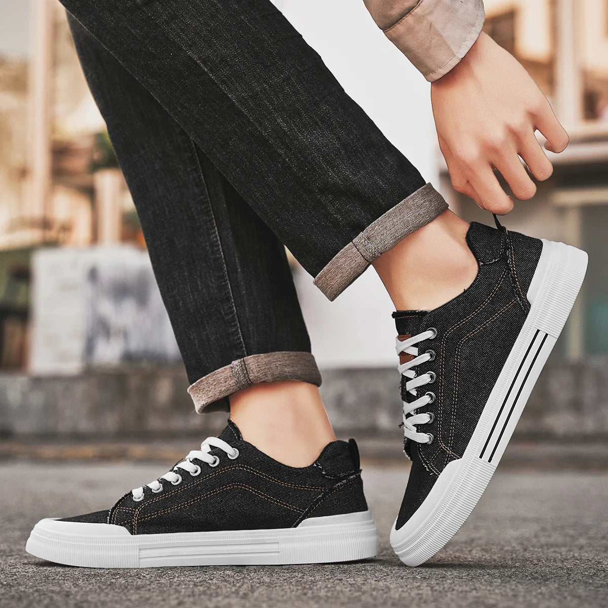 Denim Low-Top - Sneakers