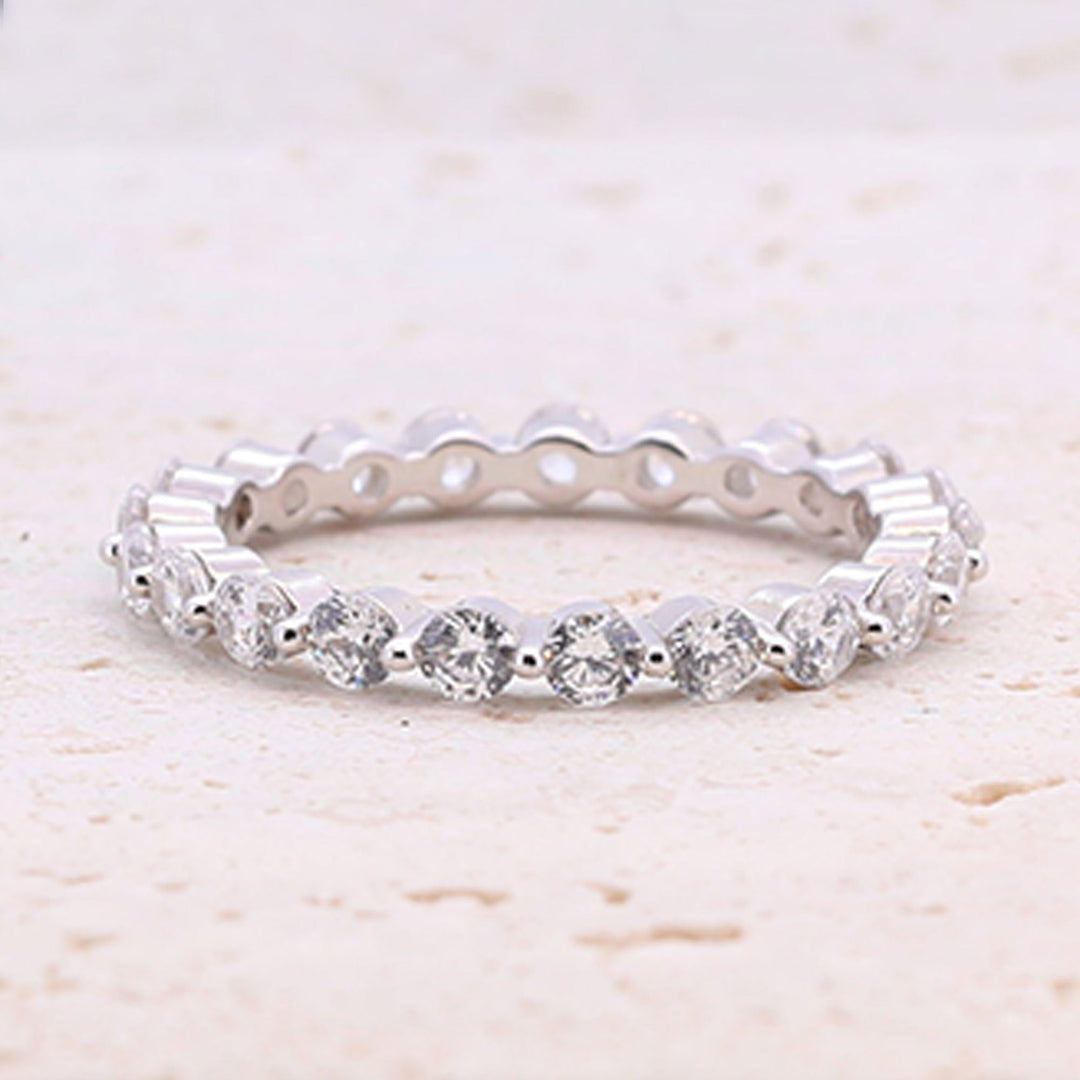 Classic 4.0ct Princess Cut Sterling Silver Engagement Ring Set shine of diamond