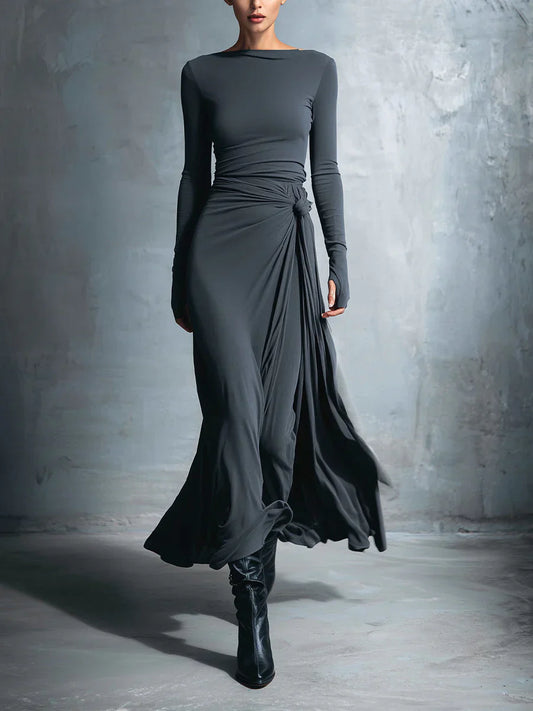 Naiara™ | Maxi Dress with Side Knot