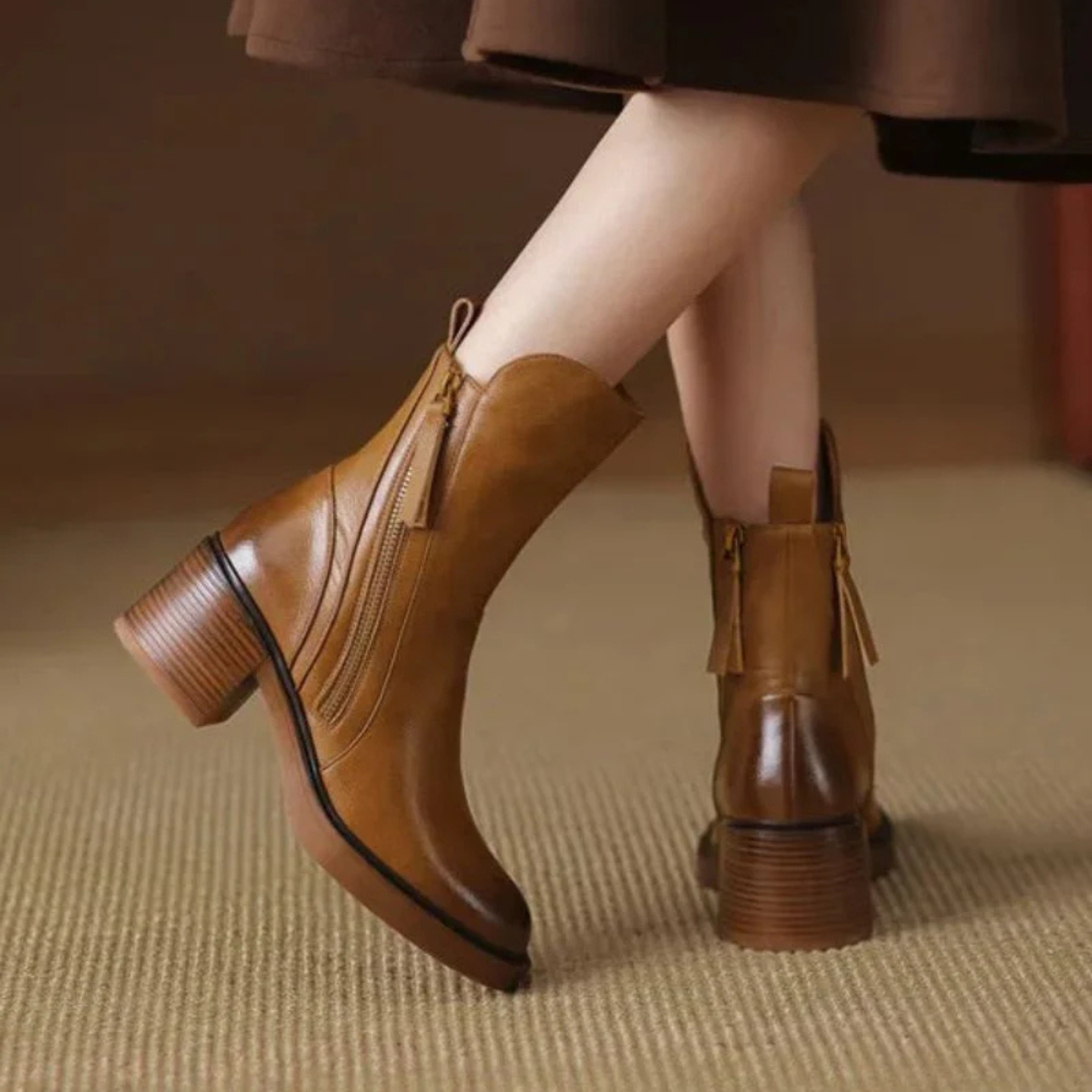 Val | Elegant Black Leather Boots