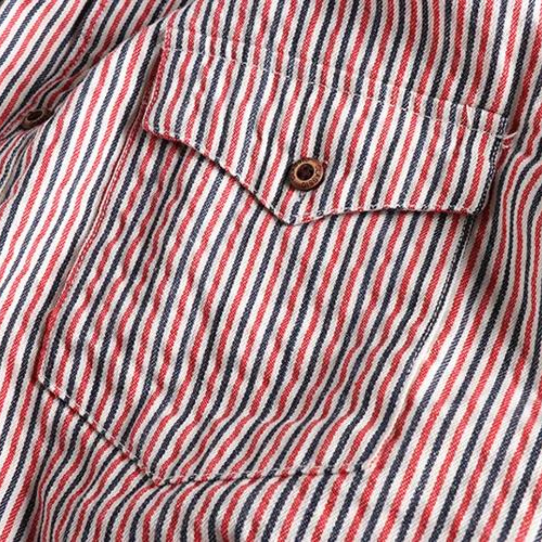 Pencil Stripe Button-Down - Shirt