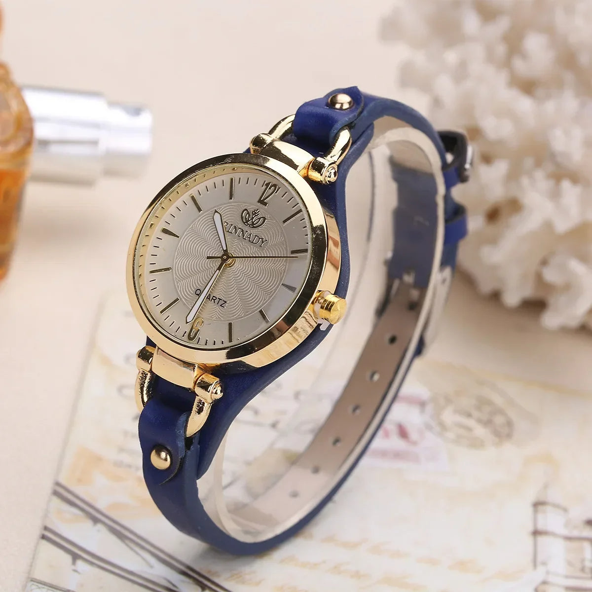 Minimalist Gold Mesh Bracelet - Watch