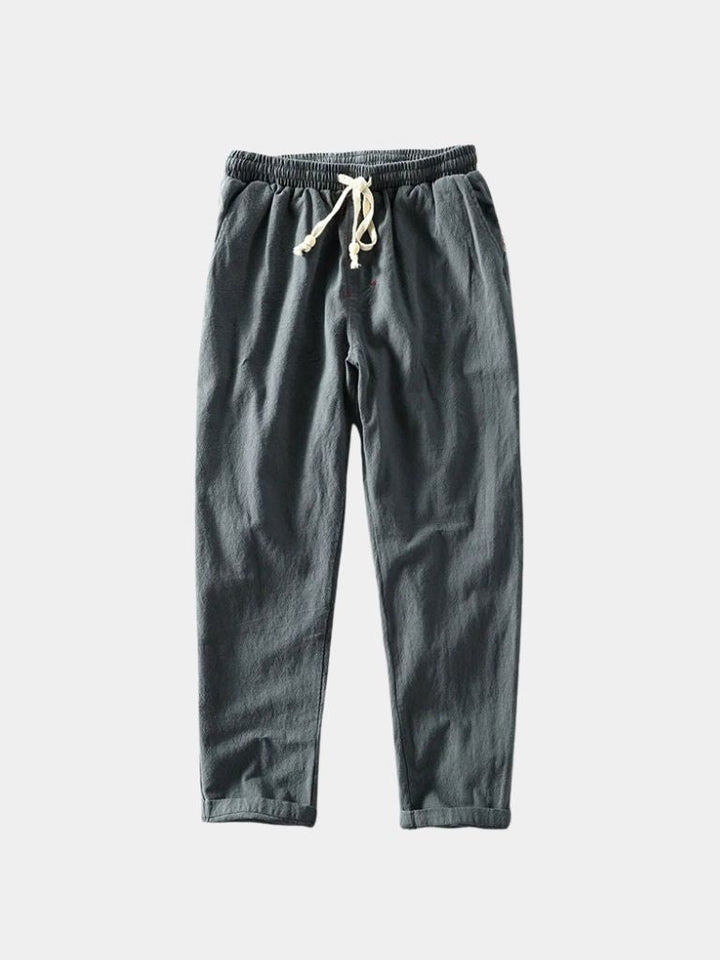 Azure Coast Linen Trousers - Casa  Laro CASA LARO