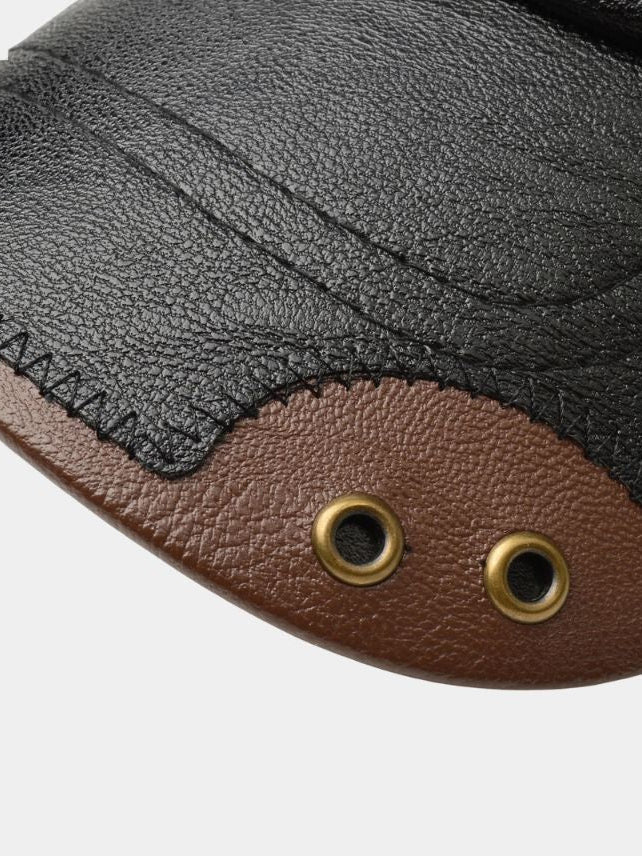 Rustic Laro Leather Cap  - Casa  Laro CASA LARO