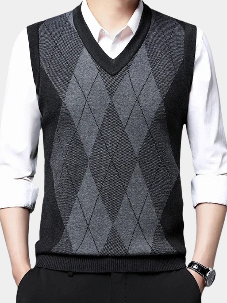 Academic Essential Knit Vest - Casa  Laro CASA LARO