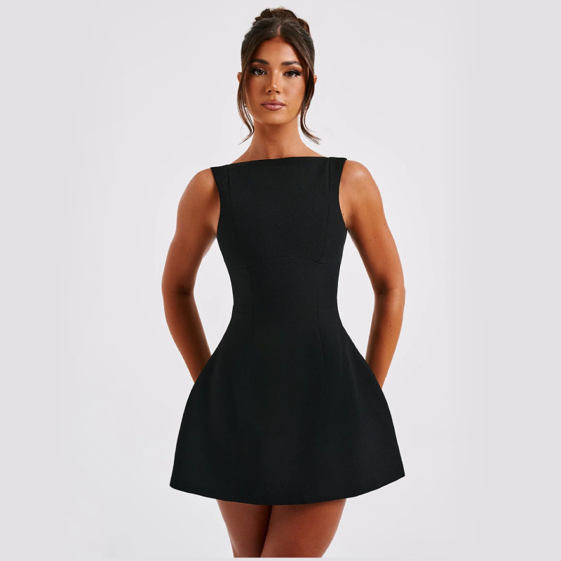 Aura Satin Slip - Mini Dress