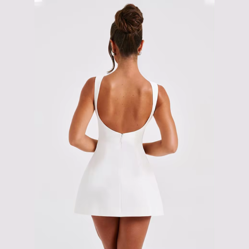 Aura Satin Slip - Mini Dress