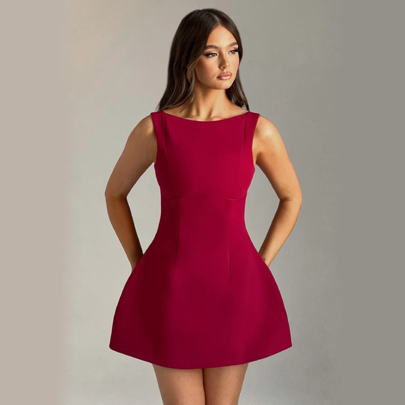 Aura Satin Slip - Mini Dress