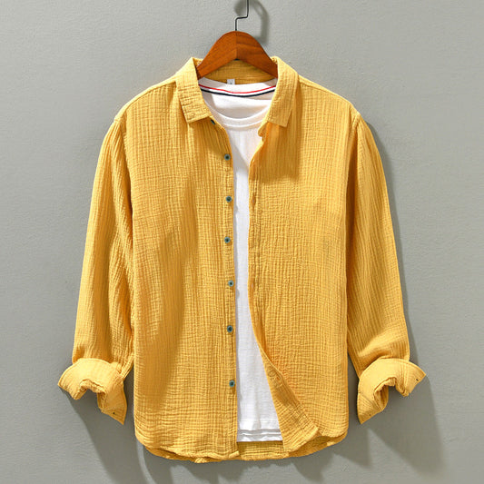 Aegean Crinkle Cotton - Shirt CASA LARO MEN