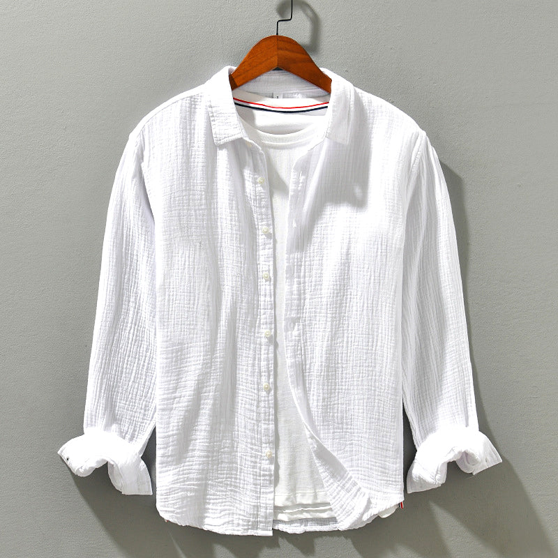 Aegean Crinkle Cotton - Shirt CASA LARO MEN