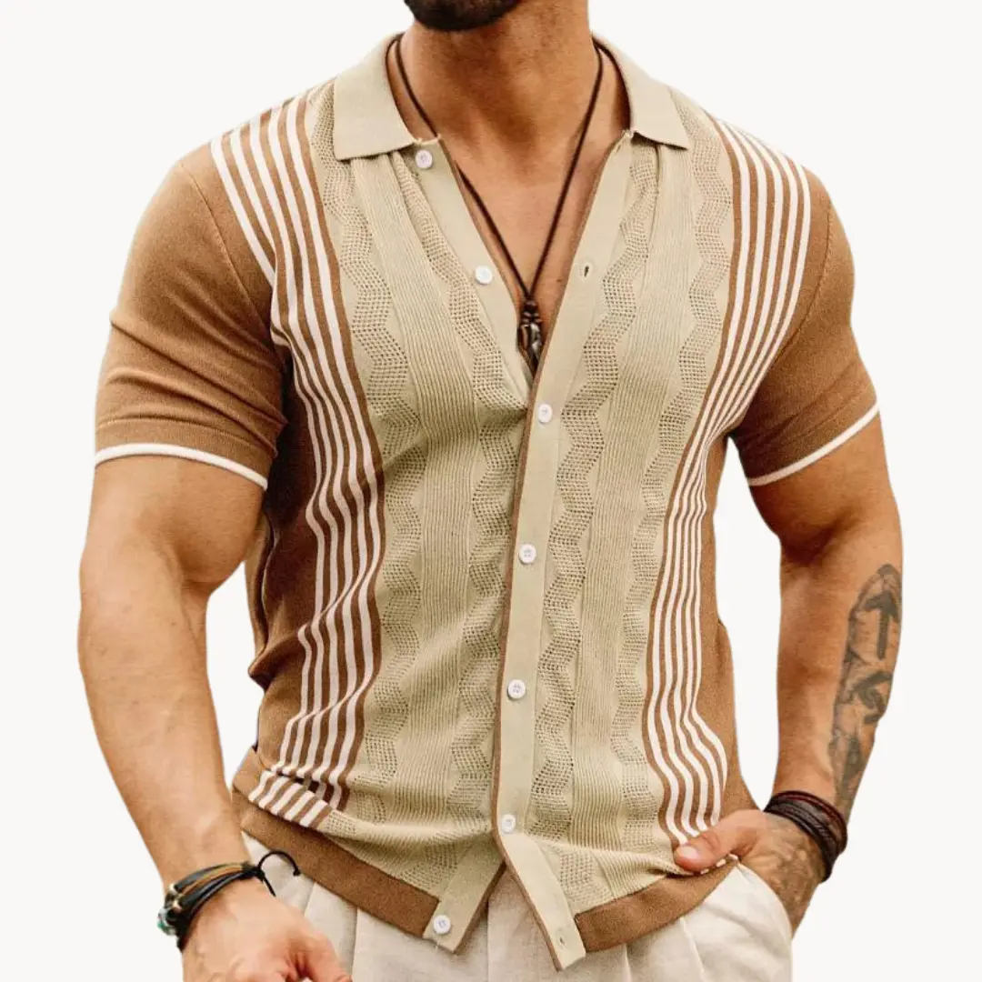 Alabaster Full-Placket - Polo CASA LARO