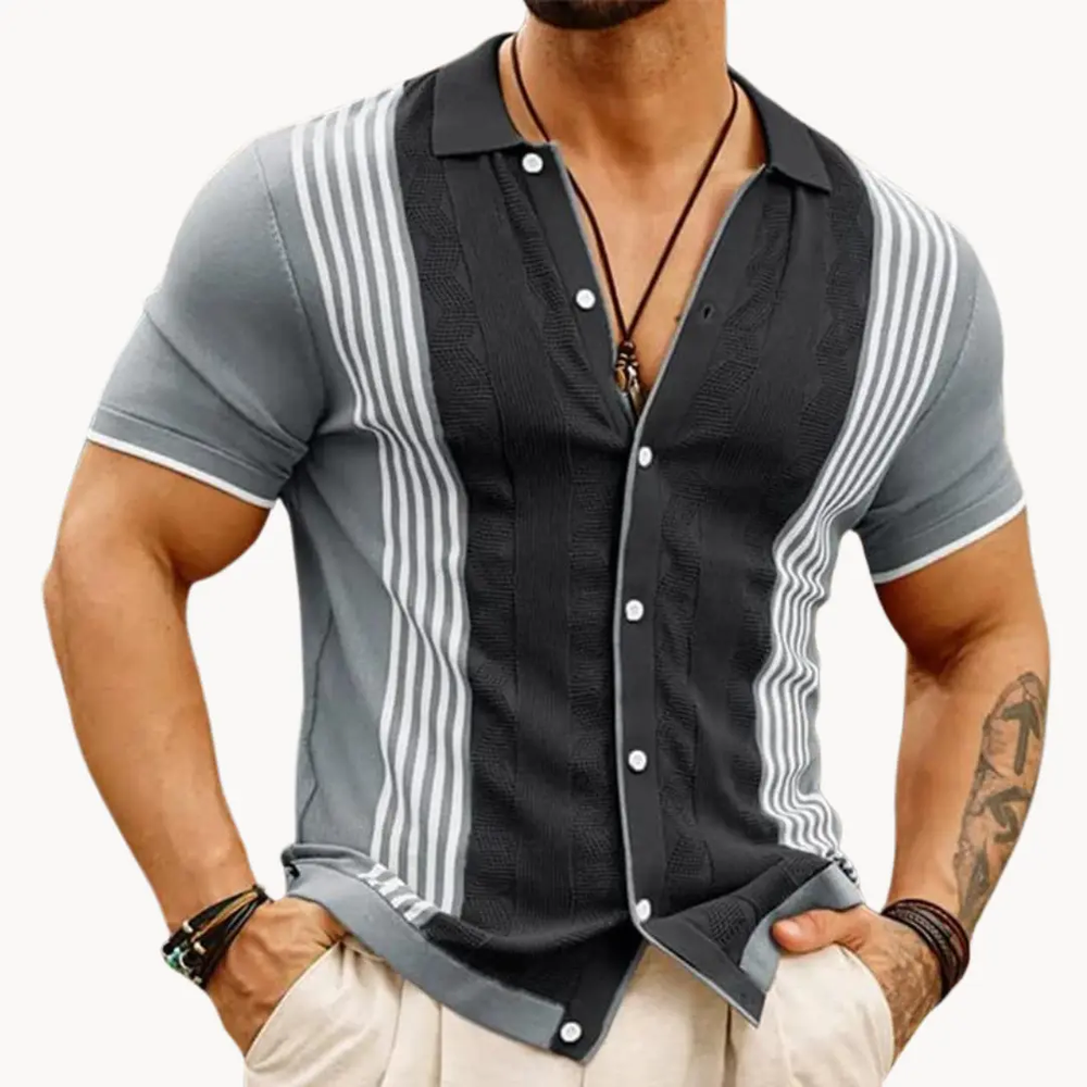 Alabaster Full-Placket - Polo CASA LARO