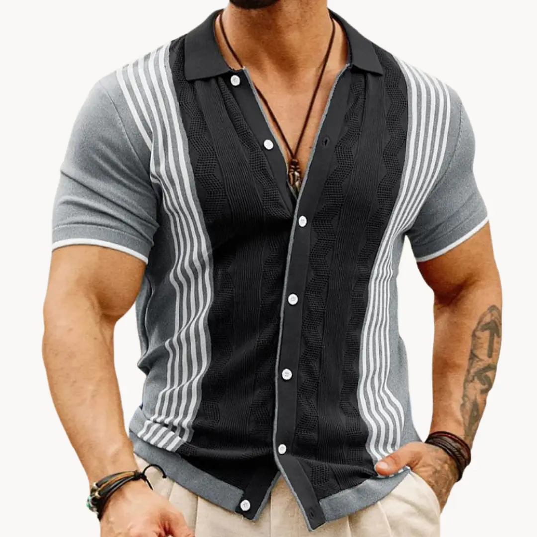 Alabaster Full-Placket - Polo CASA LARO