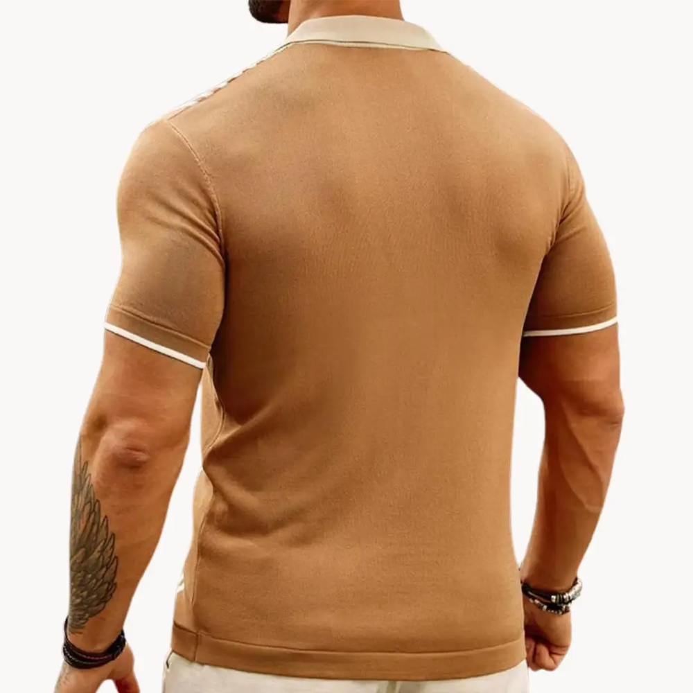 Alabaster Full-Placket - Polo CASA LARO