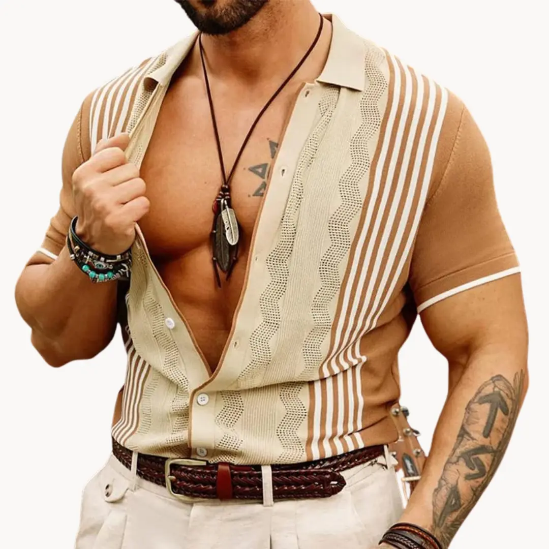 Alabaster Full-Placket - Polo CASA LARO