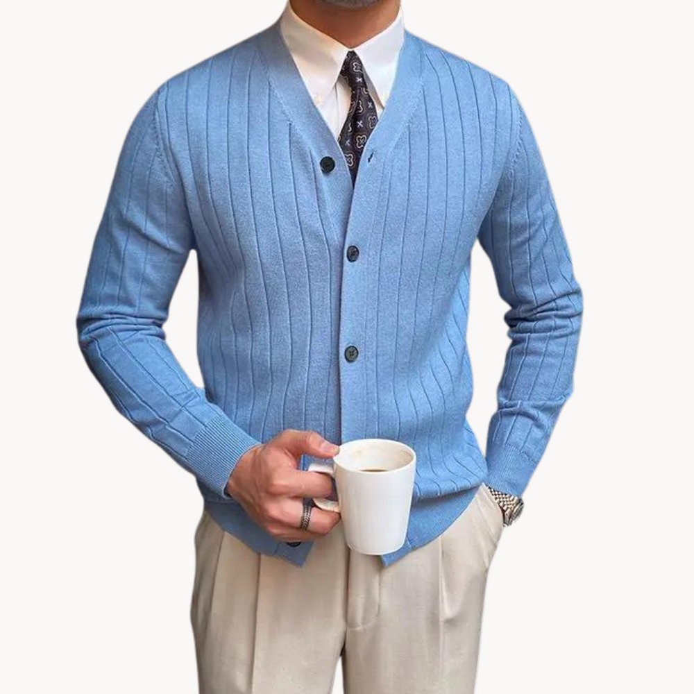 Alpine Cable Knit - Cardigan CASA LARO MEN
