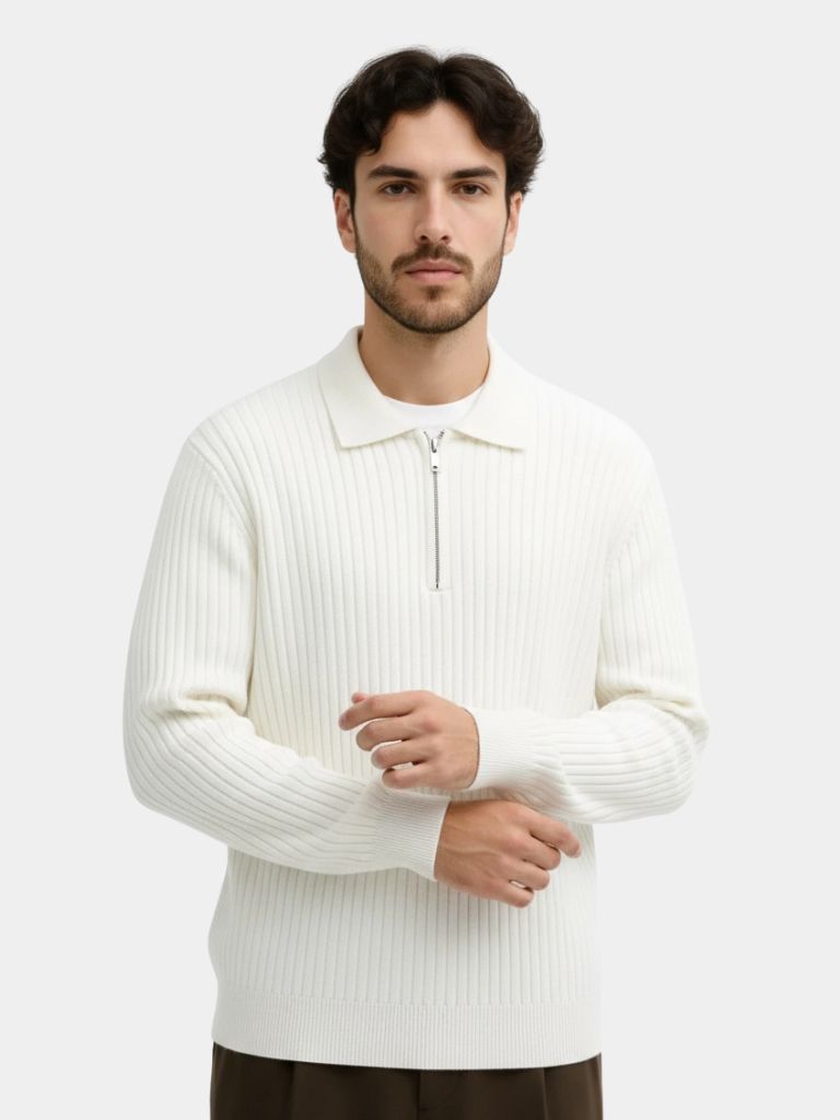 Alpine Riviera Knit Polo Pullover - Casa  Laro CASA LARO