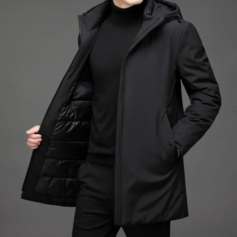 Alpine Wool-Blend Longline - Coat CASA LARO MEN