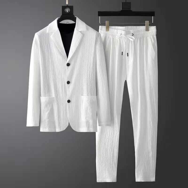 Tailored Linen Blazer Set - Two-Piece Set