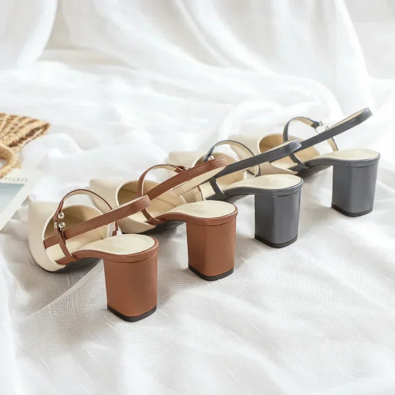 Amira Leather Pointed Toe - Heels CASA LARO WOMEN