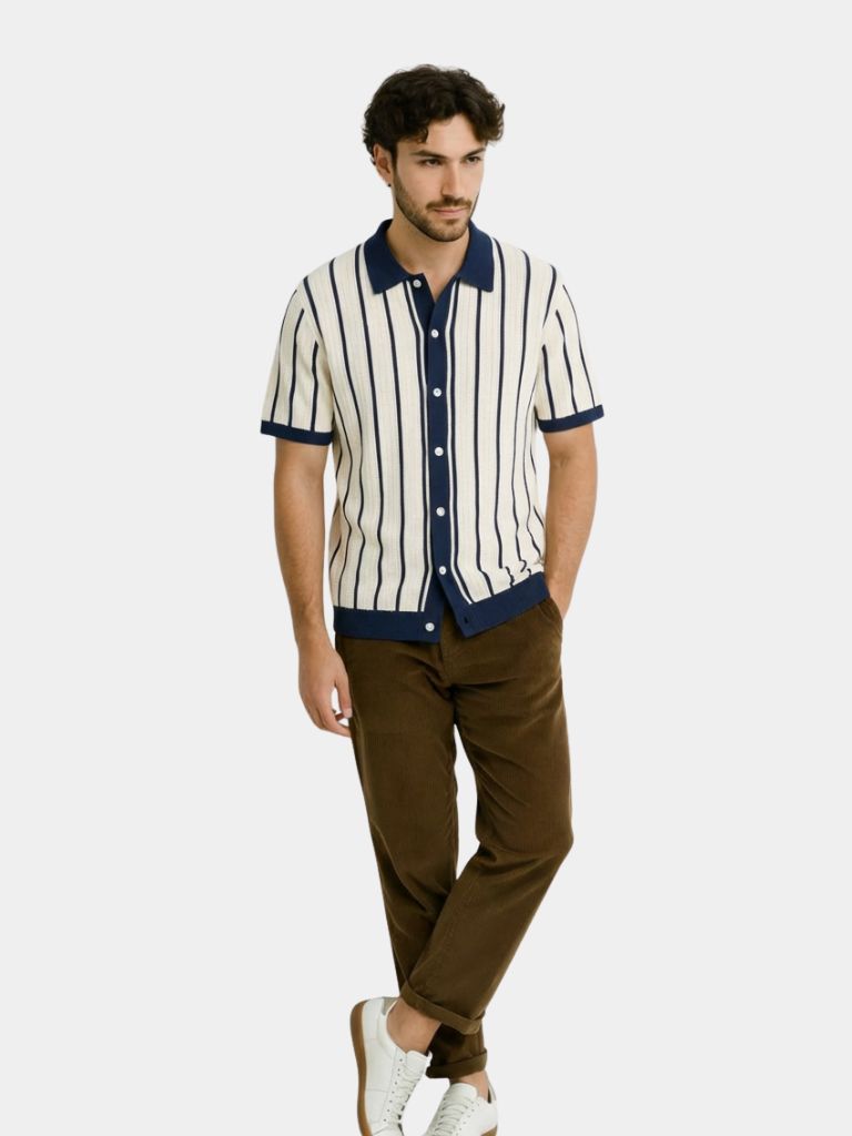 Atlantic Frame Knit Polo – Casa  Laro CASA LARO