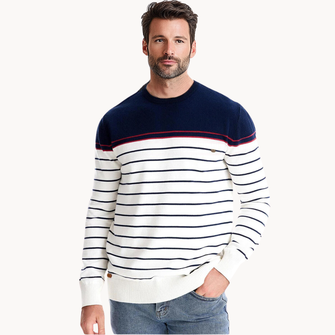 Atlantic Stripe Cotton - Sweater CASA LARO MEN