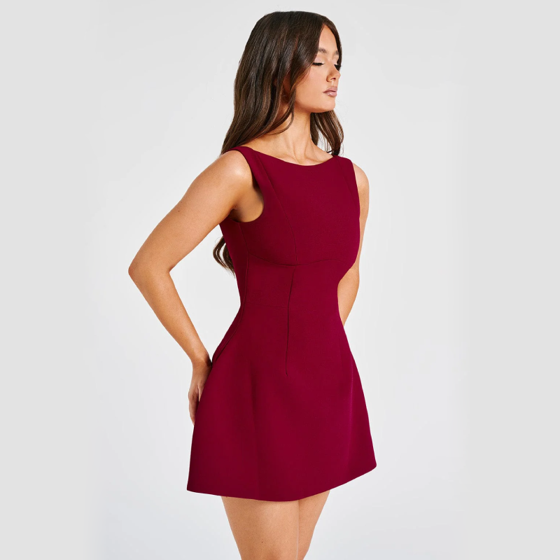 Aura Satin Slip - Mini Dress CASA LARO