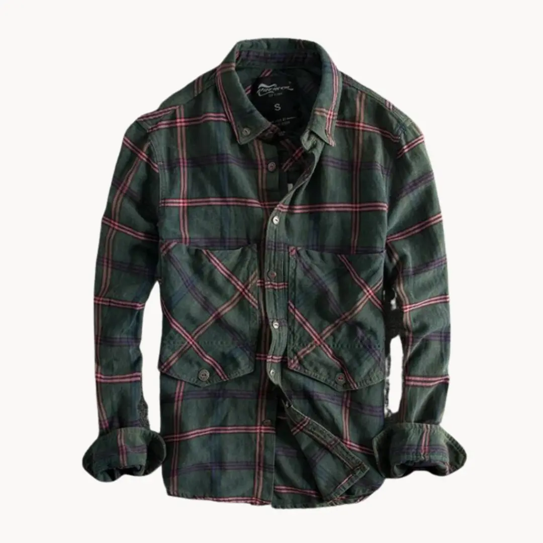 Autumn Ember Plaid - Flannel Shirt CASA LARO