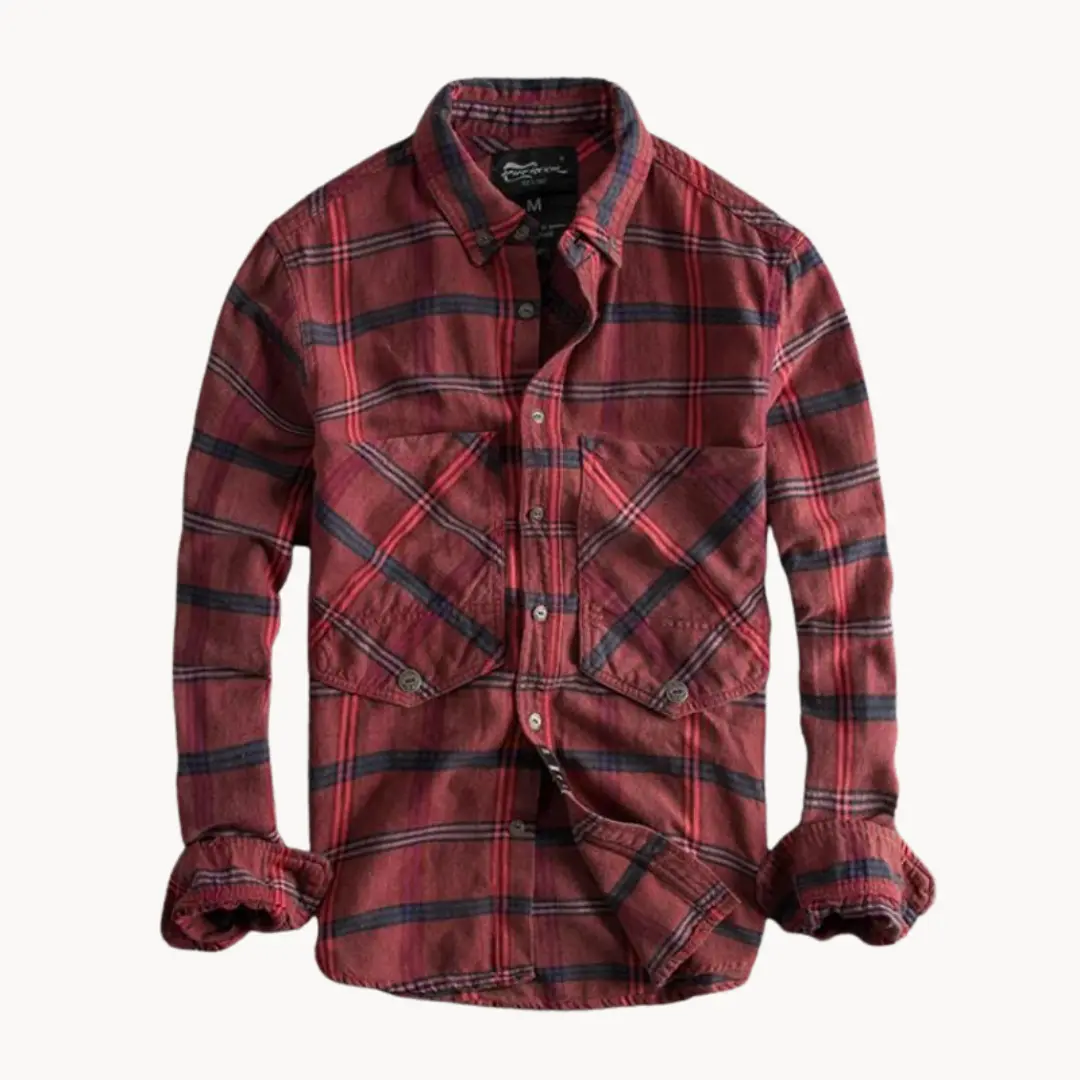 Autumn Ember Plaid - Flannel Shirt CASA LARO