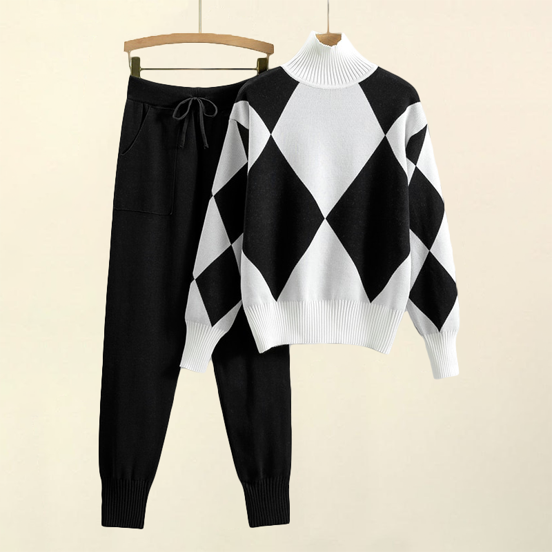 Ribbed Knit Two-Piece - Two-Piece Set