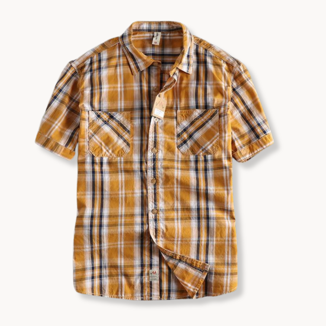 Plaid Button-Down - Shirt