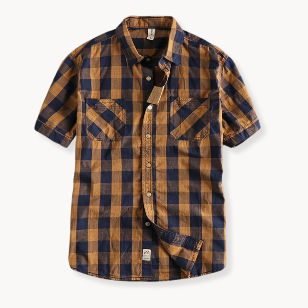 Plaid Button-Down - Shirt