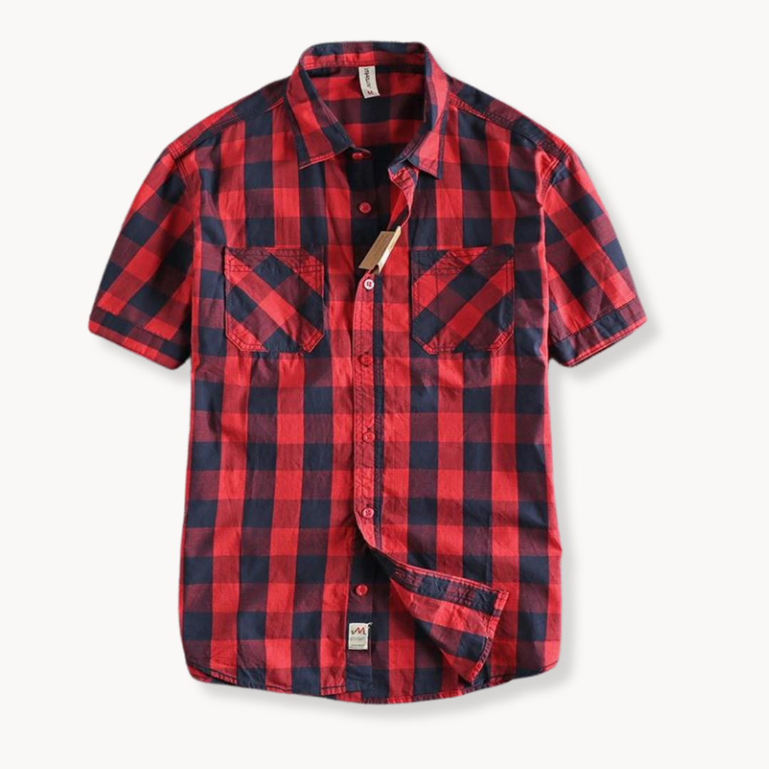 Plaid Button-Down - Shirt