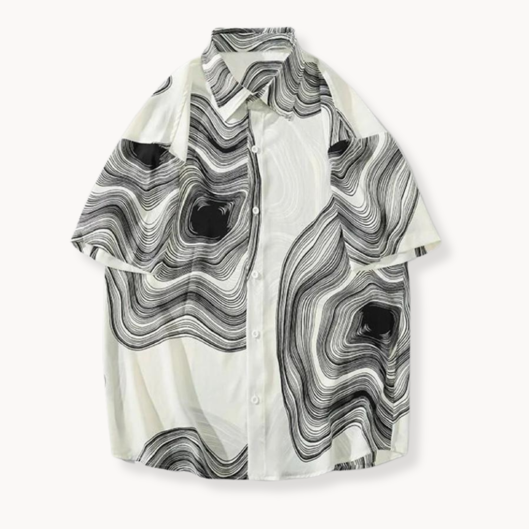 Mosaic Print Silk - Top
