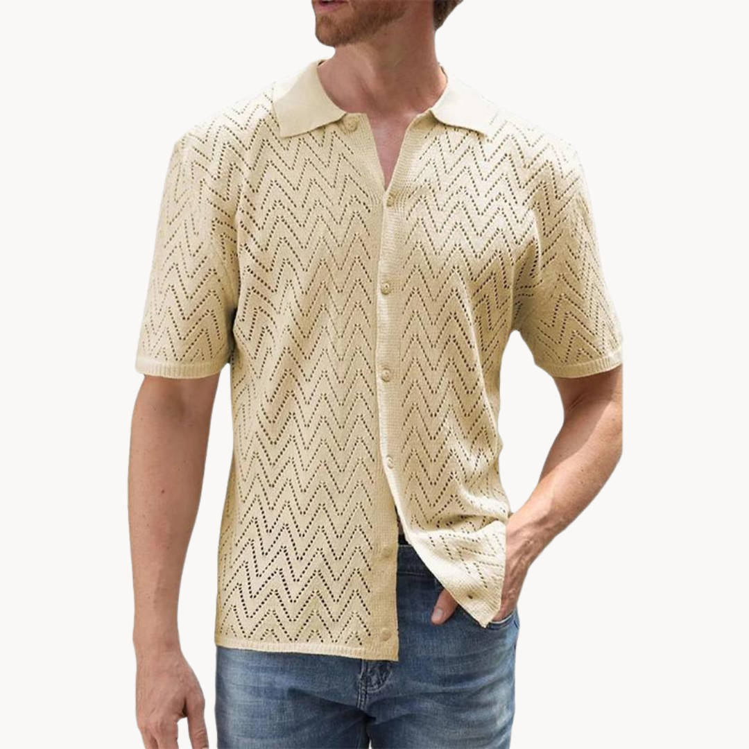 Ribbed Knit Crewneck - T-Shirt