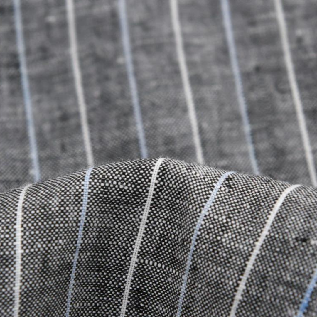 Tailored Striped Linen - Trousers