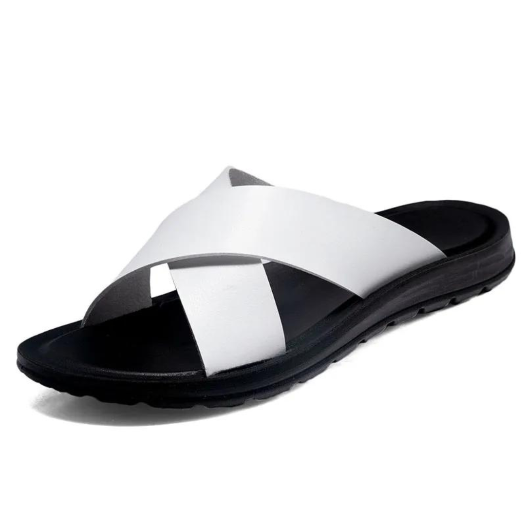 Leather Crossover - Sandal