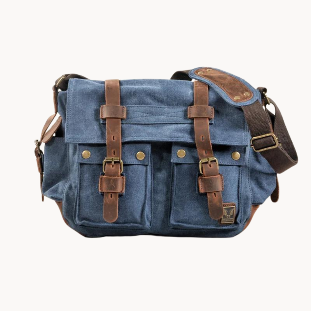 Canvas With Leather Trim - Bag