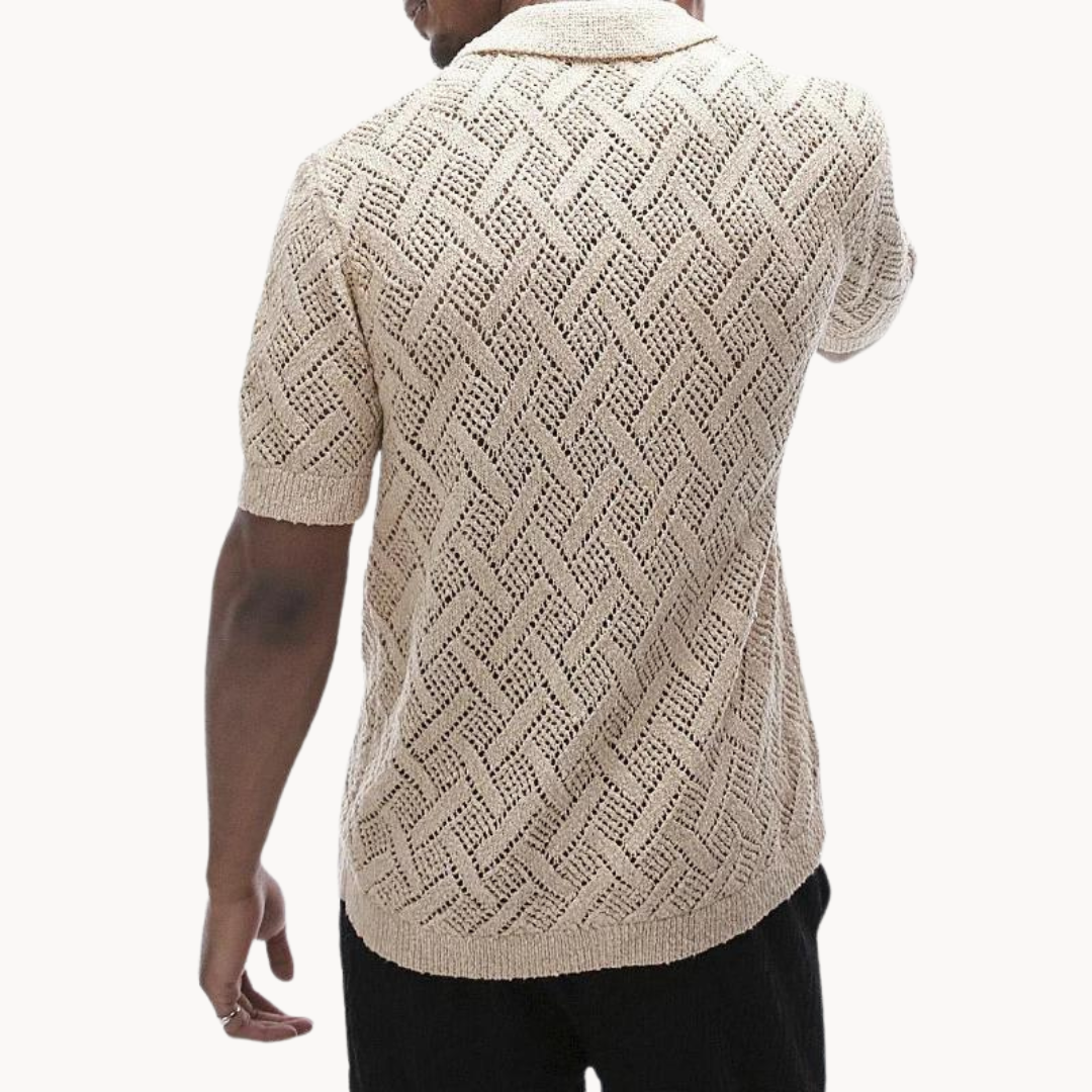 Polo Collar Knit - Cardigan