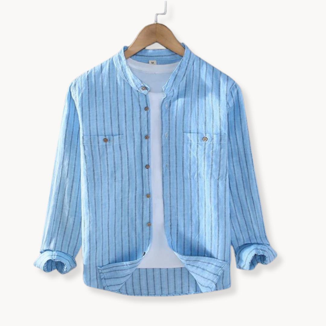 Linen Cotton Button-Down - Shirt