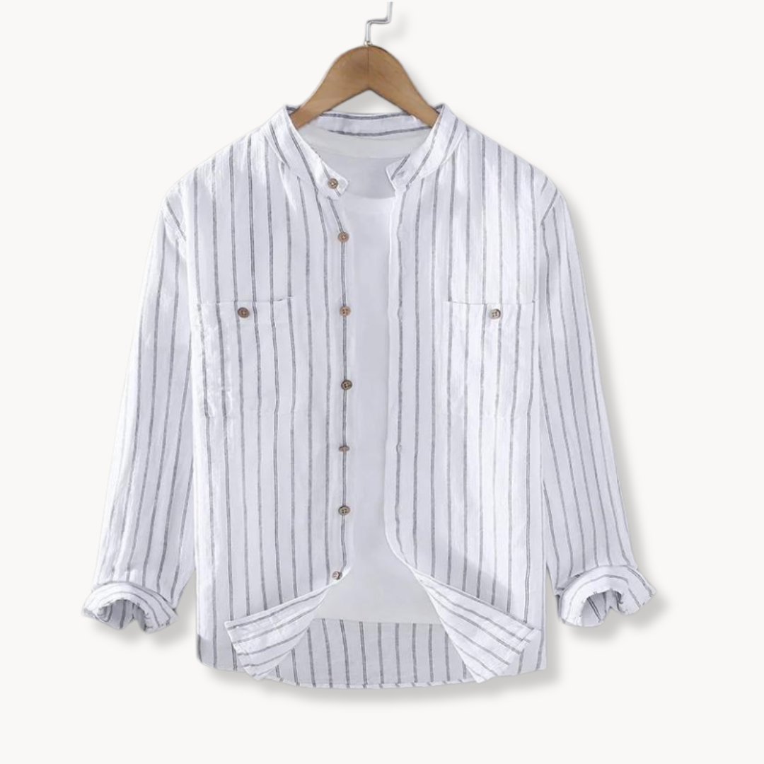 Linen Cotton Button-Down - Shirt